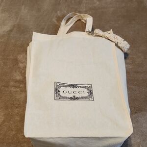 Gucci Ivory Canvas Tote